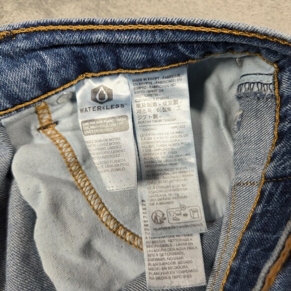 Levis 569 Jeans Mens 34X30 Blue Loose Straight Stretch Denim Workwear Western - Picture 4 of 9